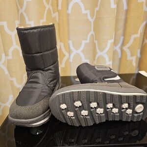 ENPLEI Black Kids Snow Boots – Warm Waterproof Winter Boots, Unisex